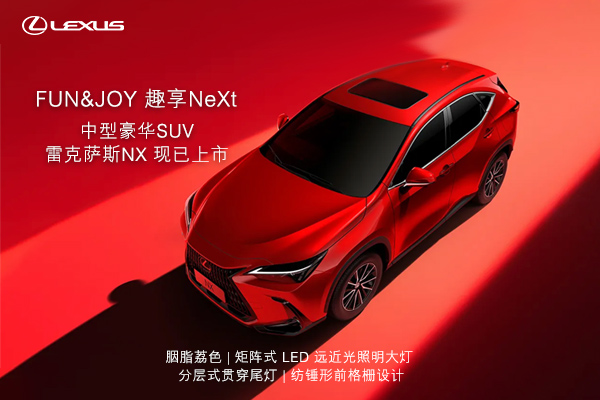 中型豪华SUV，雷克萨斯NX，现已上市