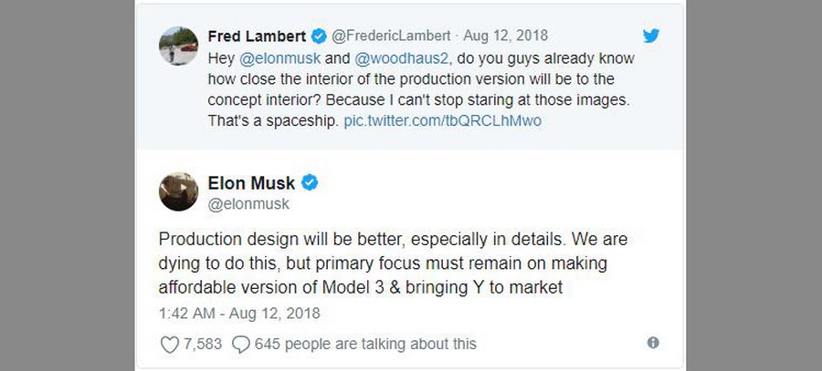 马斯克承诺：3.5万美元版Model 3或明年初上市