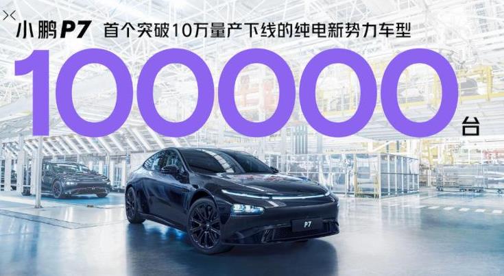小鹏P7第10万台正式下线 将于4月10日全球首发