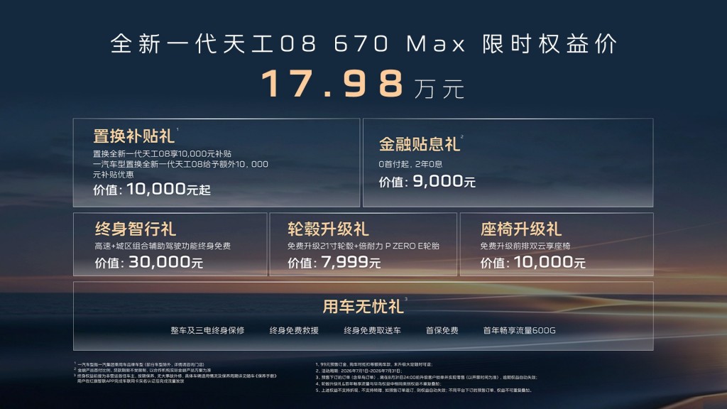 限时17.98万起！红旗全新一代天工08开启预售 